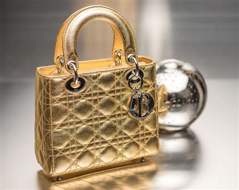 dior bag gold|dior lady bag price.